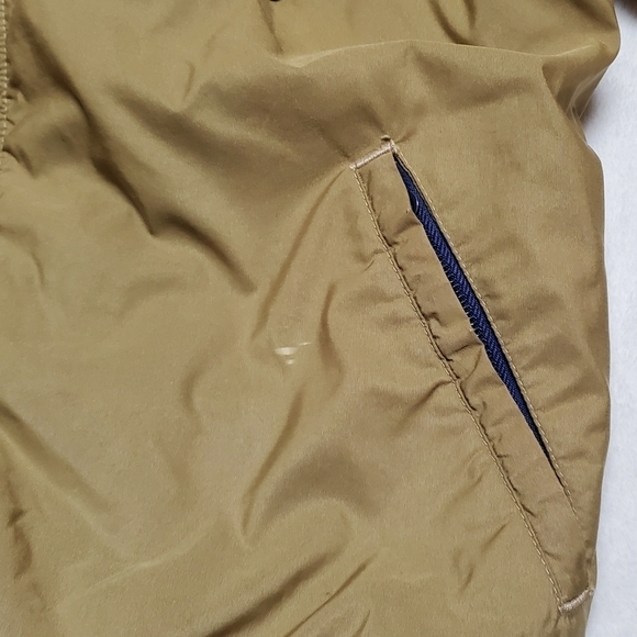 VINTAGE 70s LL Bean Khaki Blue Ribbed Talon Zipper Full-zip Windbreaker Jacket - Picture 7 of 15